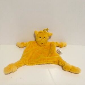 Bella Tunno Bubbi Buddy Lovey Yellow Giraffe Plush Flat Security Blanket Toy